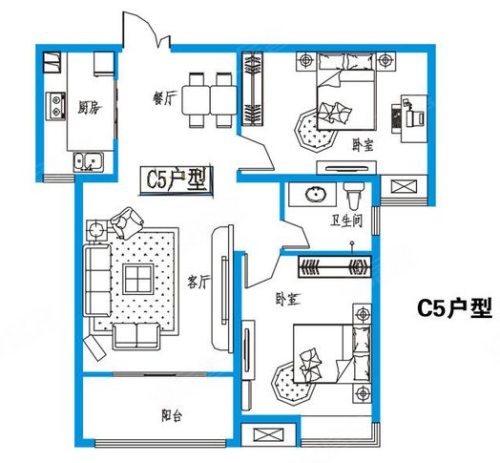 新龍御景城戶型圖