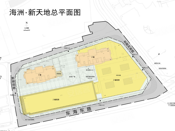 海洲新天地广场规划沙盘