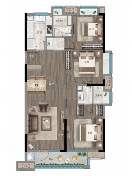 旭辉都会山户型图