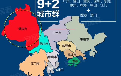 粤港澳大湾区9 2城市群