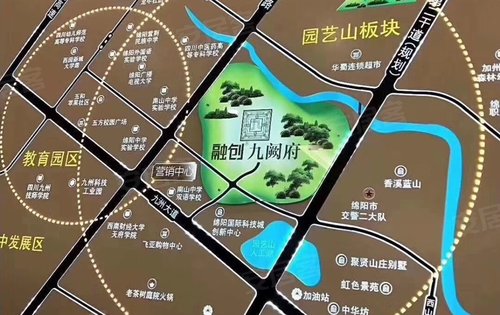 绵阳融创九阙府规划图图片