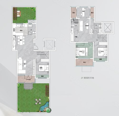 中冠宸院N归心院，中冠宸院4室3厅2卫1厨约143.00平米户型图，朝南北朝向 - 商丘安居客