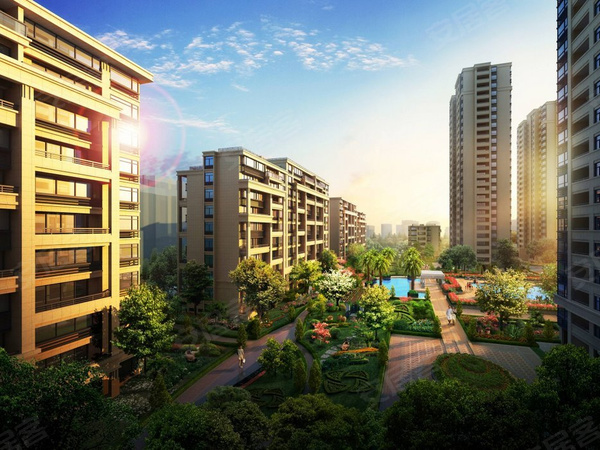 雅戈尔御西湖楼盘建筑物外景