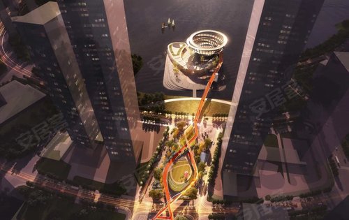梅溪湖二期中轴规划效果图