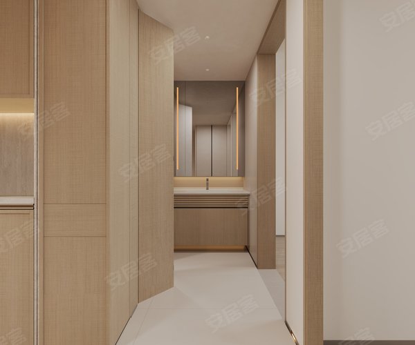 招商·云璟揽阅A1揽景户型，招商·云璟揽阅3室2厅1卫1厨约79.00平米户型图，朝南北朝向 - 北京安居客