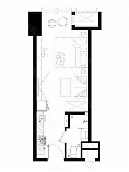 远洋万和城soho/loft户型图