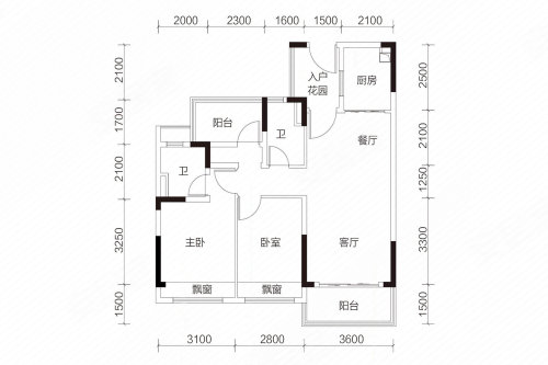 碧桂园星钻户型图