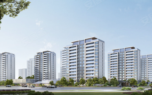 中建太泽之星|御湖动态:中建太泽之星御湖外立面效果图,选用浅灰色铝板+香槟色铝板线条点缀,外立面很有标识...-苏州安居客