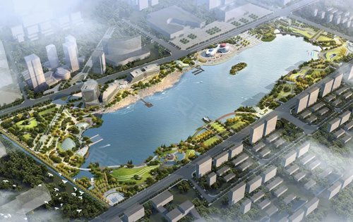 绿城春风金沙家门口的金沙湖