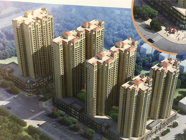 金港广场楼盘建筑物外景