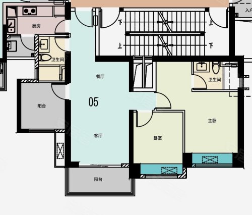 佛山楼盘 顺德楼盘 北滘楼盘 合景天銮南 户型图(1/1 视频加载中