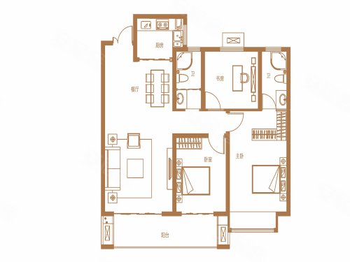 许昌楼盘 禹州楼盘 锦绣华城南                      户型图