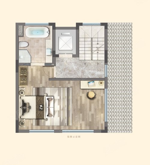 绍兴棠颂和鸣228㎡户型，绍兴棠颂和鸣别墅约228.00平米户型图，朝南朝向 - 绍兴安居客