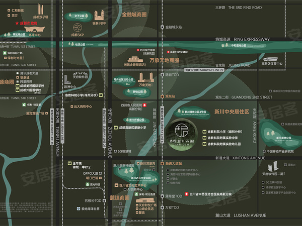 保利新川天珺,成都保利新川天珺房价,楼盘户型,周边配套,交通地图,新通北一路6号 - 安居客