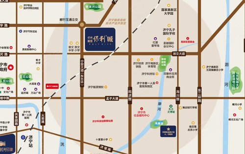 济宁安居大道路线图图片