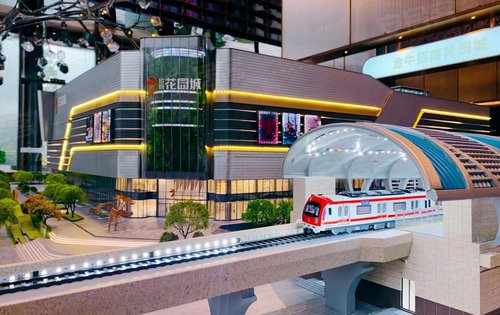 金牛北部新城的核心商圈招商花园城购物中心沙盘细节鉴赏期待明年五一