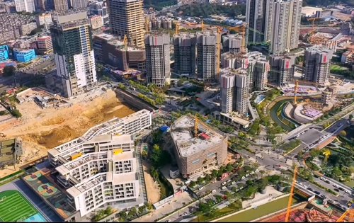万科黄埔新城动态:万科黄埔新城建设进度航拍,欢迎你来实地考察,万科品质建筑-广州安居客