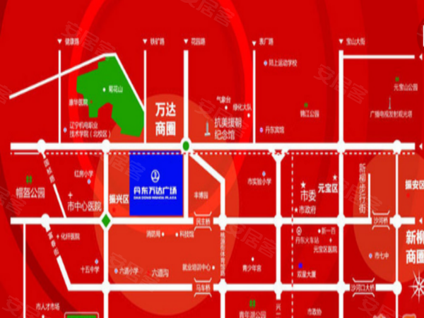 丹东万达广场楼盘区位规划
