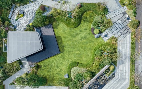 小区实景绿化环境 是不是很美 很赞