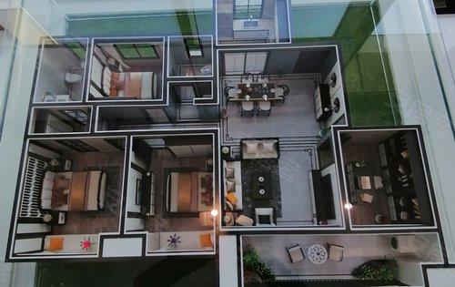 板式连廊设计,两梯四户和两梯两户,户户南北通透,不管住高住低通风