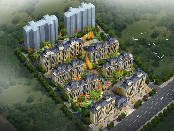 上林苑楼盘建筑物外景