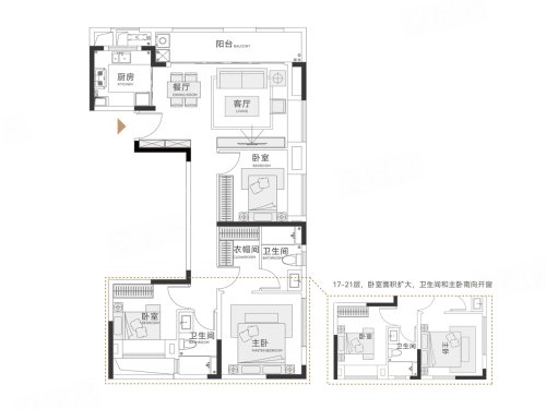 越秀中交·外滩星汇园,3室2厅2卫,铭新街与交易街交汇处,越秀中交·星汇园B#-1单元-14-1404 - 安居客
