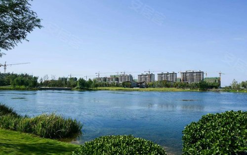 郑北孔雀城龙泽湖公园实景拍摄