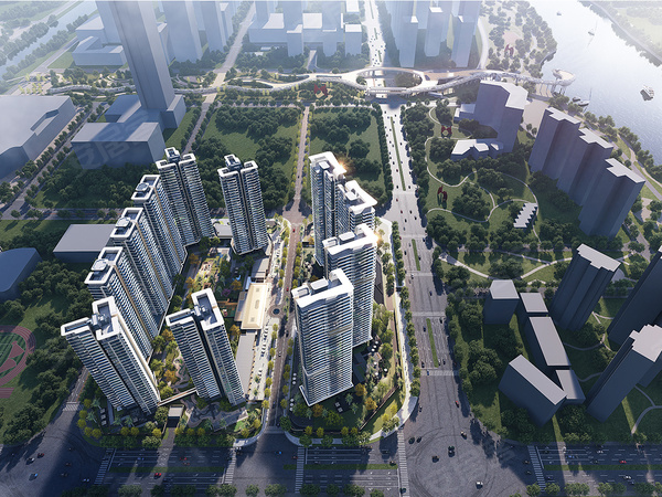 顺控·凤起观澜楼盘建筑物外景
