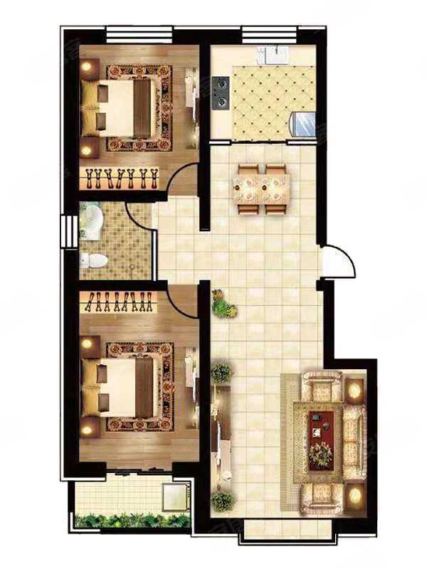 8m05关联户型:满庭芳园新推155.6㎡3室,111.5㎡2室,133.3㎡3室,127.