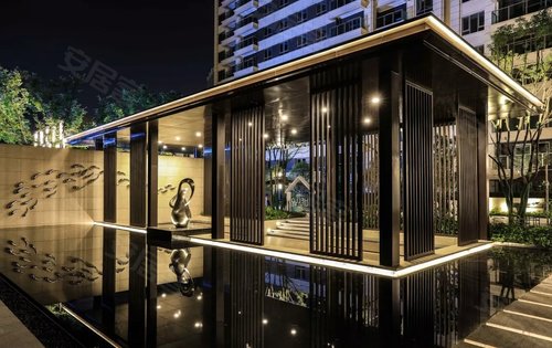 琨瑜府一期小区的室外会客厅休闲时光可以和家人朋友邻居休息赏景