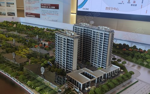 金地玖峯府动态:金地玖峯府项目沙盘，在售小高层，均价10800起-西安安居客