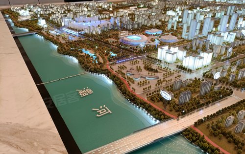 融创望江府项目沙盘图奥体中心北侧dk12待售四室户型143平米有需要