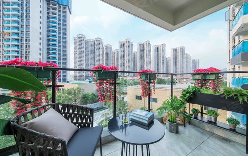 南站新城阳台视野景观实景拍摄