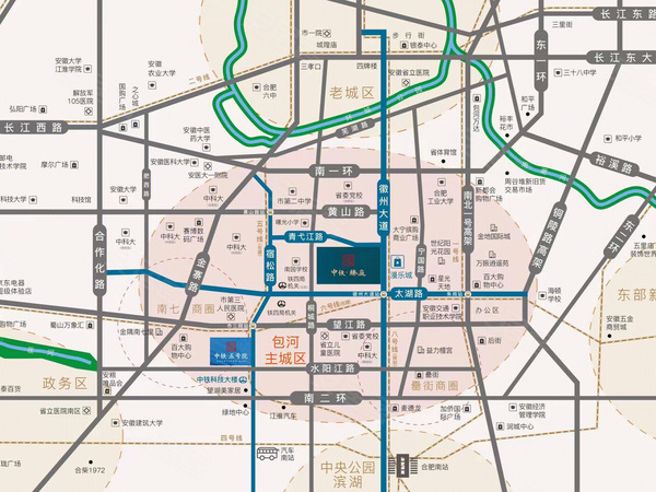 中铁臻庭，合肥中铁臻庭房价，楼盘户型，周边配套，交通地图，徽州大道与青弋江路交口 - 安居客