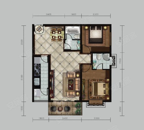 华府西城港湾户型图