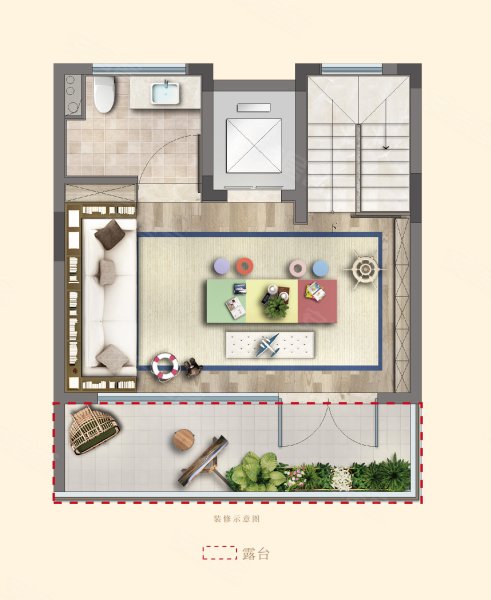 绍兴棠颂和鸣228㎡户型，绍兴棠颂和鸣别墅约228.00平米户型图，朝南朝向 - 绍兴安居客