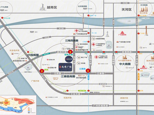 中冶·逸璟广场,广州中冶·逸璟广场房价,楼盘户型,周边配套,交通地图,江燕路与燕翔路交叉口 - 安居客
