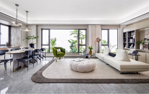 地铁联通社区阔绰大客厅270度环幕视野客厅双面观景您值得拥有