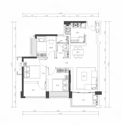 满京华云著华庭户型图