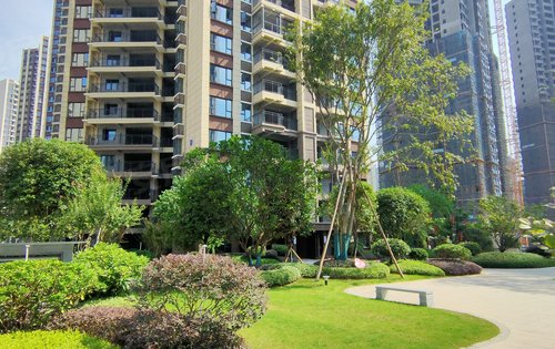 融华上品澜庭动态:小区一期的绿化覆盖和楼栋外观-郴州安居客