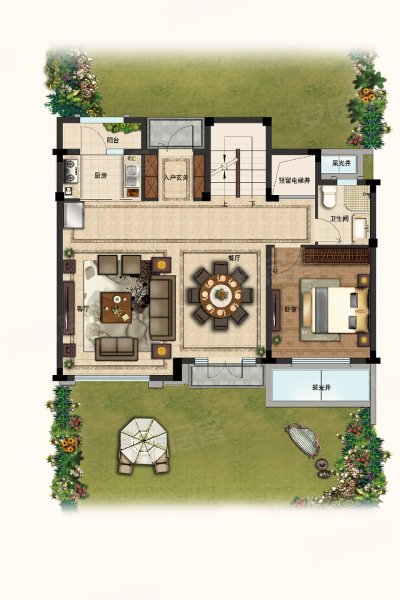 天际云墅户型图