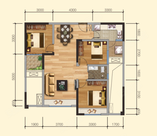 海棠锦城户型图