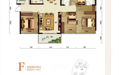 豪利天汇在卖大户型125-135南北通四房,欢迎咨询我们销售