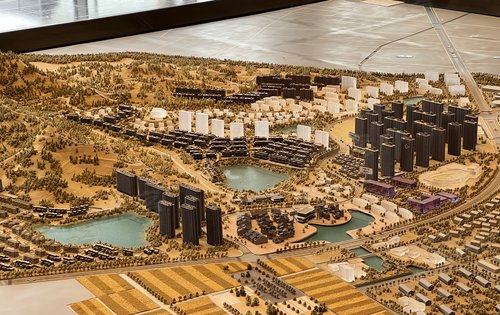 森与海之城沙盘全景 ,三期排屋 四期洋房都即将开盘