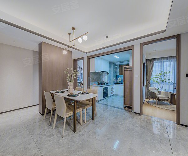 建发文澜和著二期E1户型,建发文澜和著二期4室2厅2卫1厨约115.00平米户型图,朝南朝向 - 厦门安居客