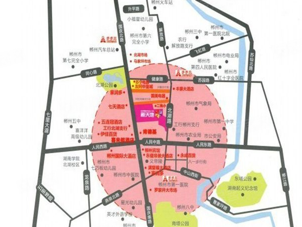 郴州步步高置业新天地房价,楼盘户型,周边配套,交通地图,北湖区国庆北