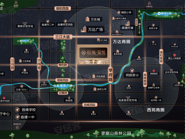 旺地·玺悦,曲靖旺地·玺悦房价,楼盘户型,周边配套,交通地图,经开区万达广场南侧,市工商局旁 - 安居客