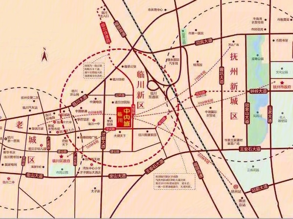 临川中央城楼盘区位规划