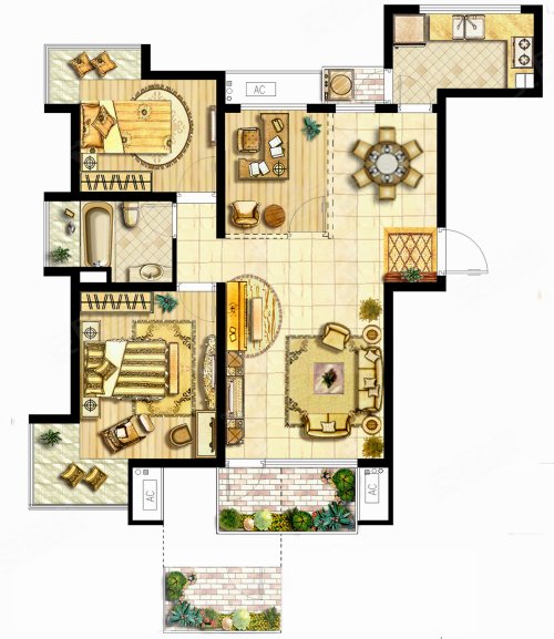 亿城左岸香颂户型图