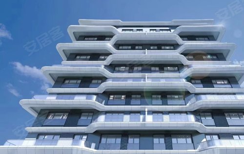 中海甲叁号院小区楼栋外立面玻璃幕墙加铝板